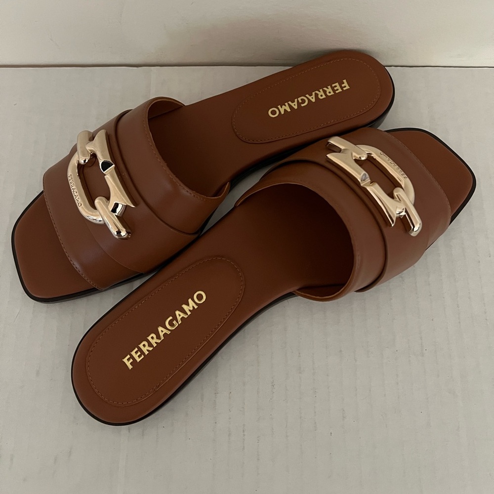 Ferragamo Priscilla Slip On Slide Sandals - Picture 7 of 16
